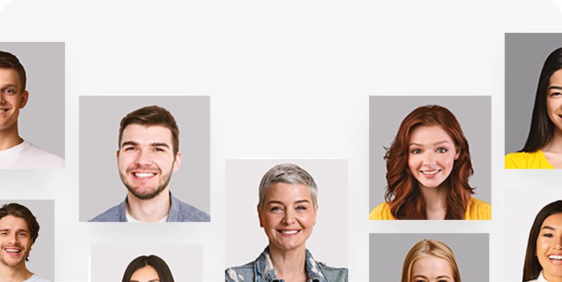 Digital passport-style photo requirements for UK ETA application - portrait format with clear background